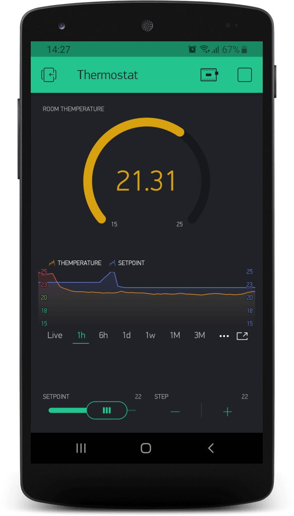 Blynk OpenTherm Thermostat Application