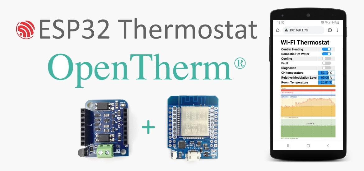 ESP32 Wi-Fi OpenTherm Thermostat