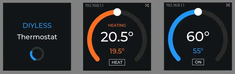 Thermostat ESPHome UI Interface