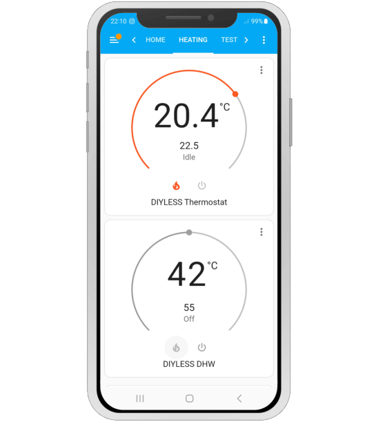 DIBE Smart Heating 2 Motors Remote