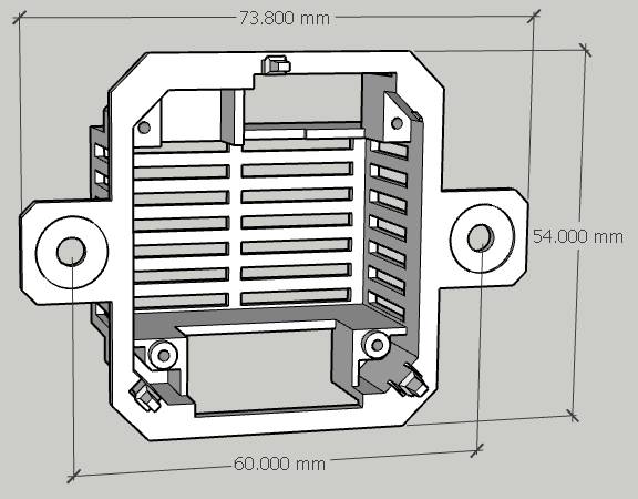 Wall mount front size