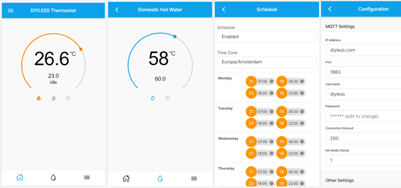 WIFI OpenTherm Thermostat Interface